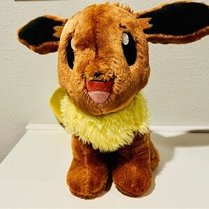 Build A Bear Pokemon Plush Evee Stuffed Animal Yellow Brown
